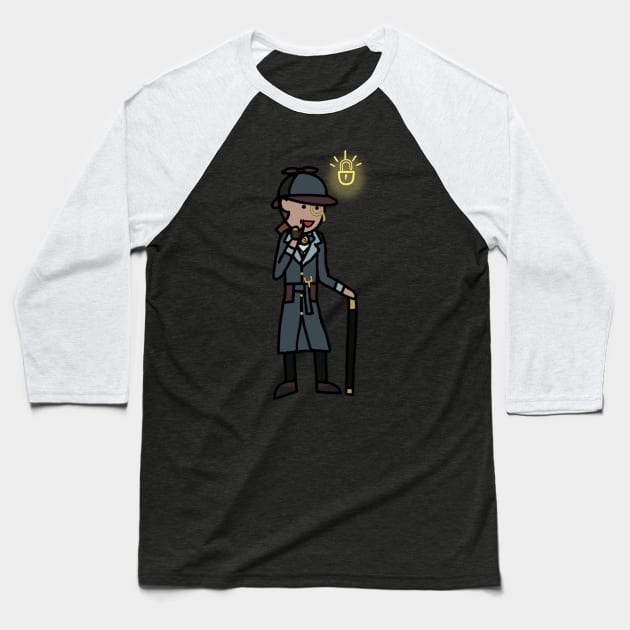 Mr. Inference Cartoon 2 Baseball T-Shirt by gagimas